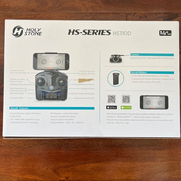 Holy Stone HS110D FPV RC Drone with 1080P HD Camera Live Video, 120° Wide-Angle - Picture 2 of 10